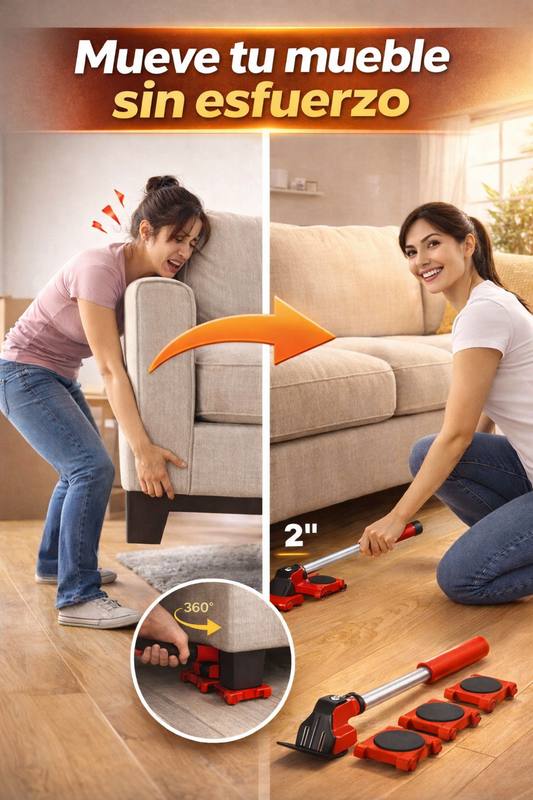No más dolor de espalda para mover tus muebles